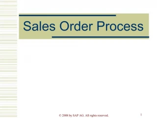 Sales Order Process - slide 1