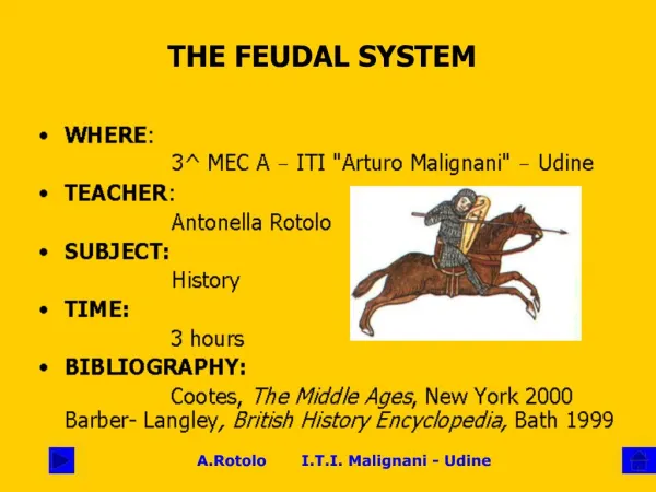 MODULE: Topic: The Feudal System Aims:
