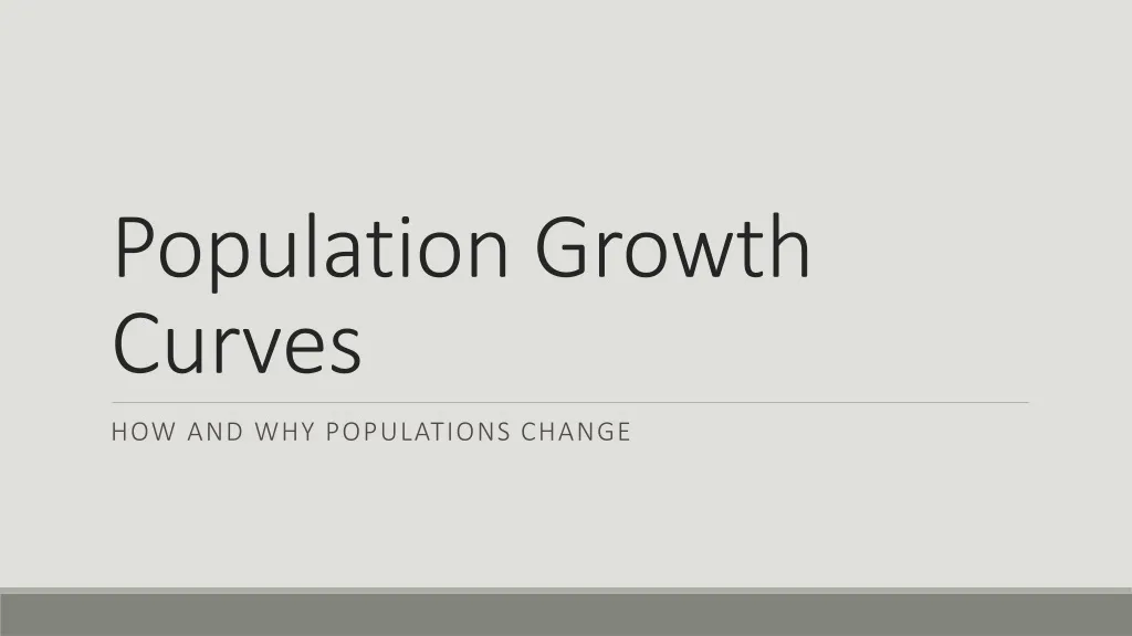 population growth curves