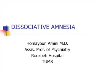 DISSOCIATIVE AMNESIA - slide 1