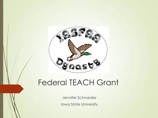 Federal TEACH Grant