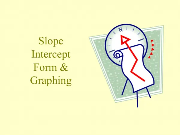 Slope Intercept Form Graphing