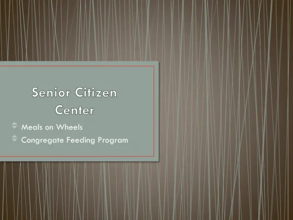 Senior Citizen Center