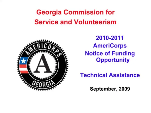 Georgia Commission for Service and Volunteerism