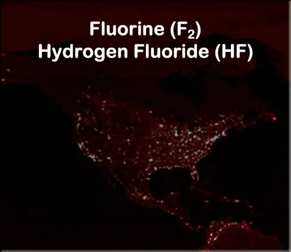 Fluorine F2 Hydrogen Fluoride HF