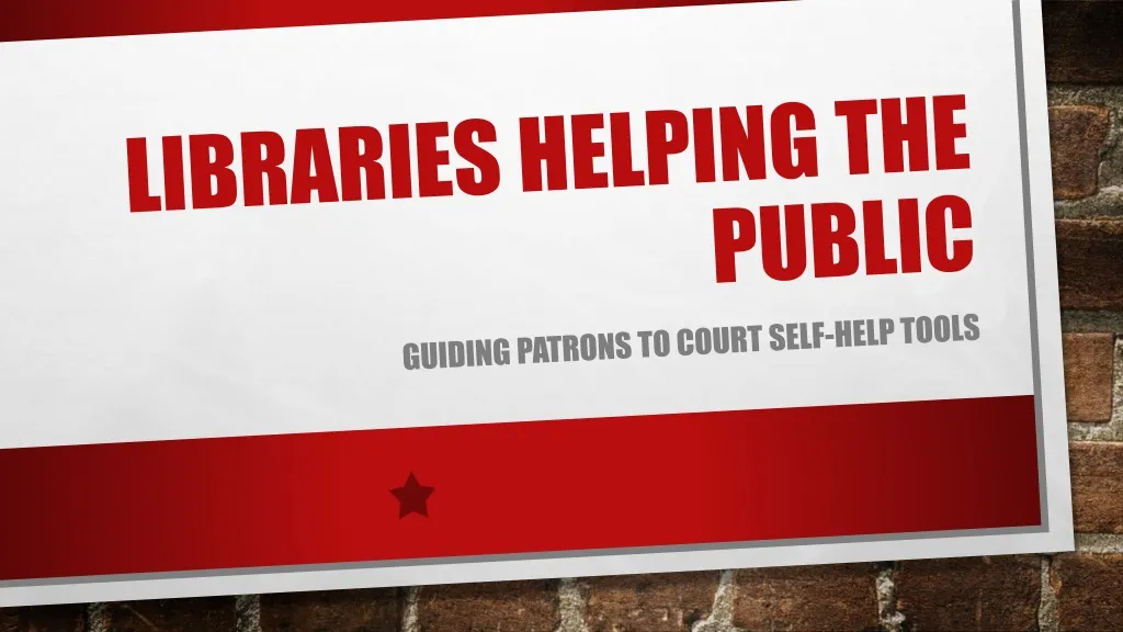 libraries helping the public