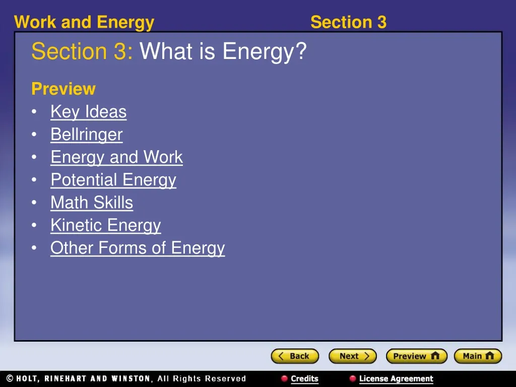 section 3 what is energy