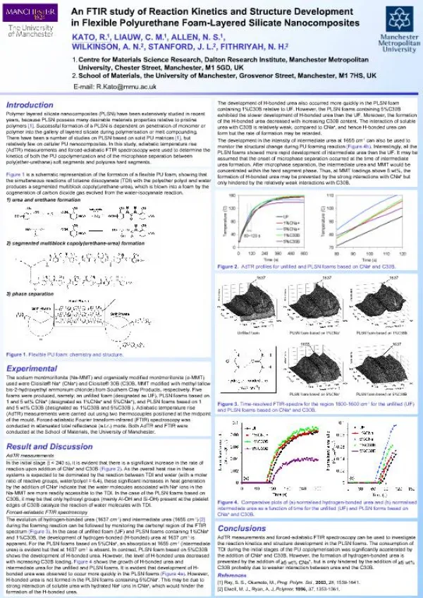 An FTIR study of Reaction Kinetics and Structure Development in Flexible Polyurethane Foam-Layered Silicate Nanocomposit