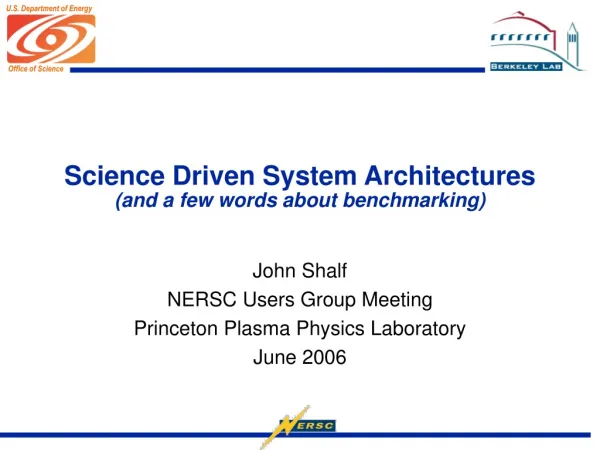 Science Driven System Architectures (and a few words about benchmarking)