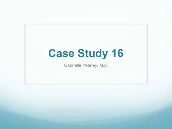 Case Study 16