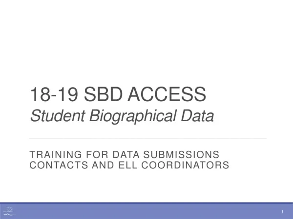 18-19 SBD ACCESS Student Biographical Data