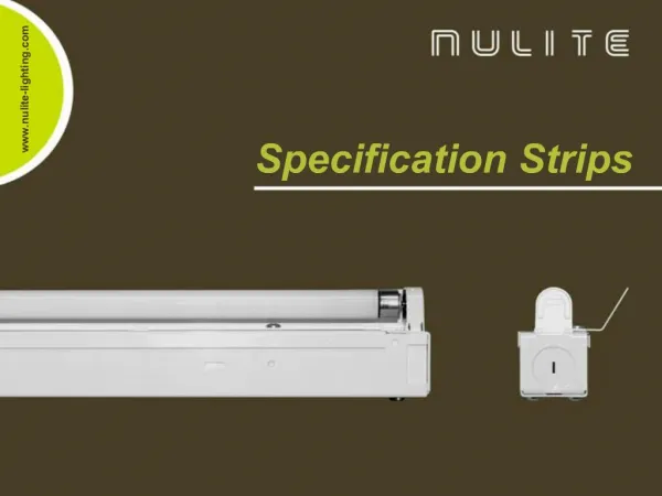 Specification Strips