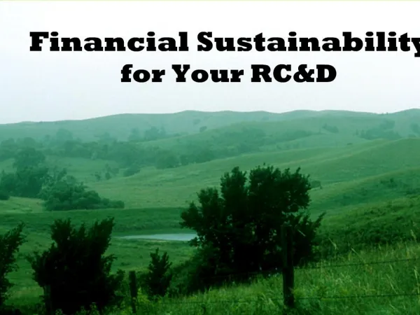 Financial Sustainability for Your RCD