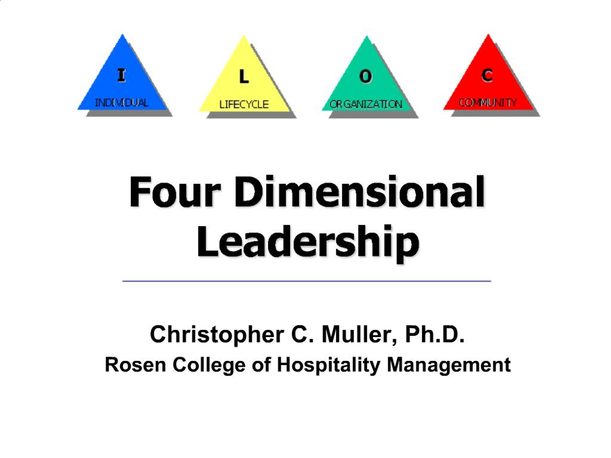 PPT - Four Dimensional Leadership PowerPoint Presentation, free ...