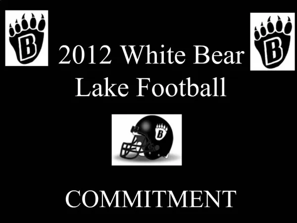 2012 White Bear Lake Football