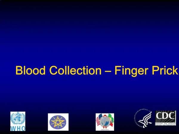 Blood Collection Finger Prick