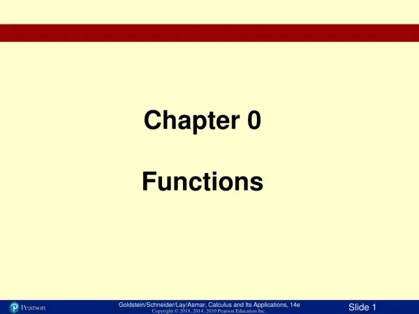 Chapter 0 Functions