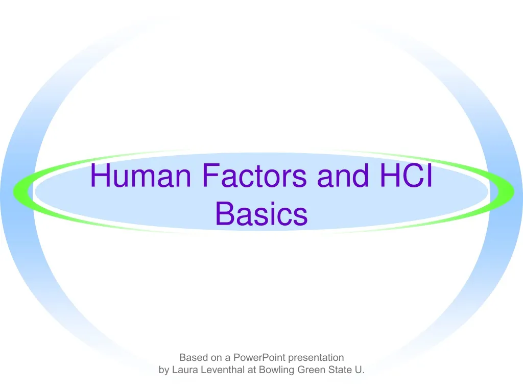 human factors and hci basics