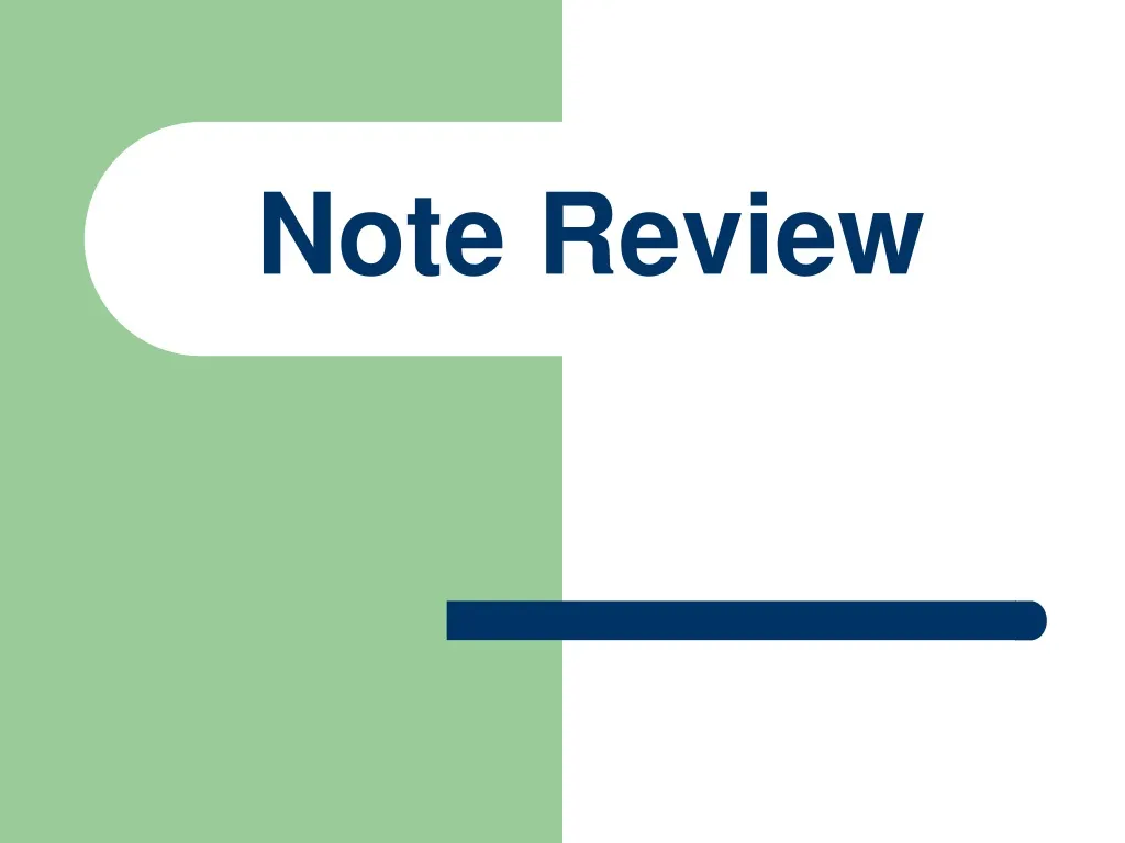 note review