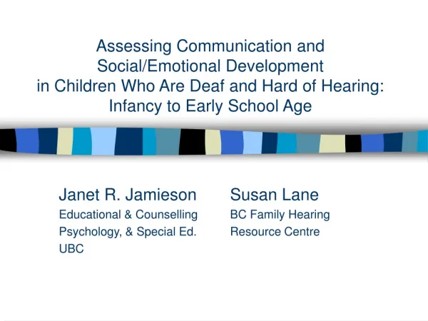 Janet R. Jamieson	Susan Lane Educational &amp; Counselling 	BC Family Hearing