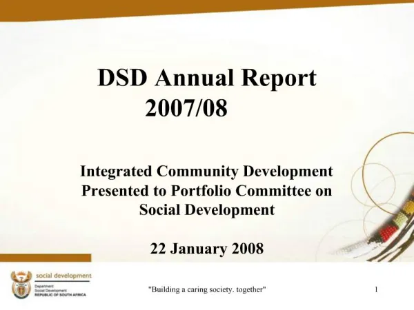 DSD Annual Report 2007
