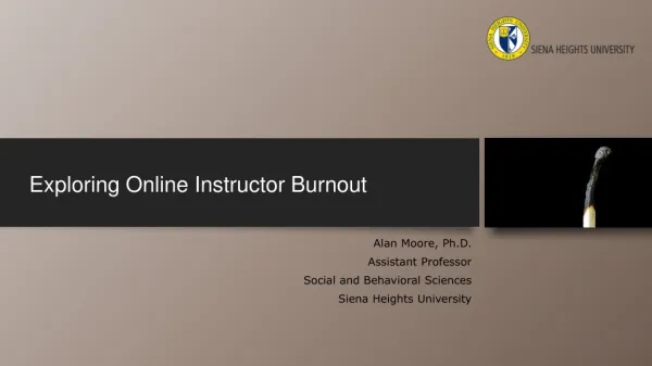Exploring Online Instructor Burnout