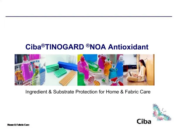 Ciba TINOGARD NOA Antioxidant