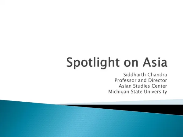 Spotlight on Asia