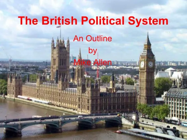 The British Political System