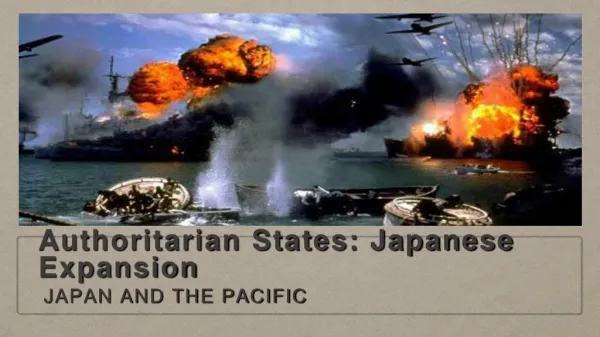 Authoritarian States: Japanese Expansion