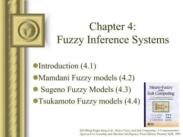 Chapter 4: Fuzzy Inference Systems