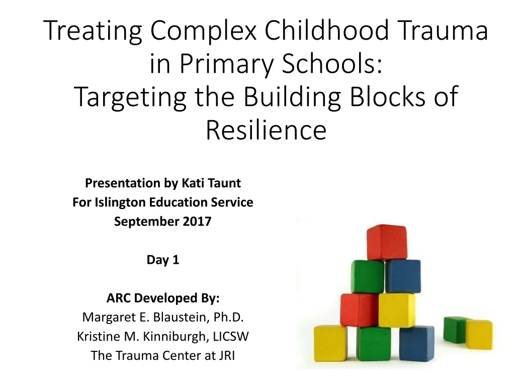 treating complex childhood trauma in primary schools targeting the building blocks of resilience