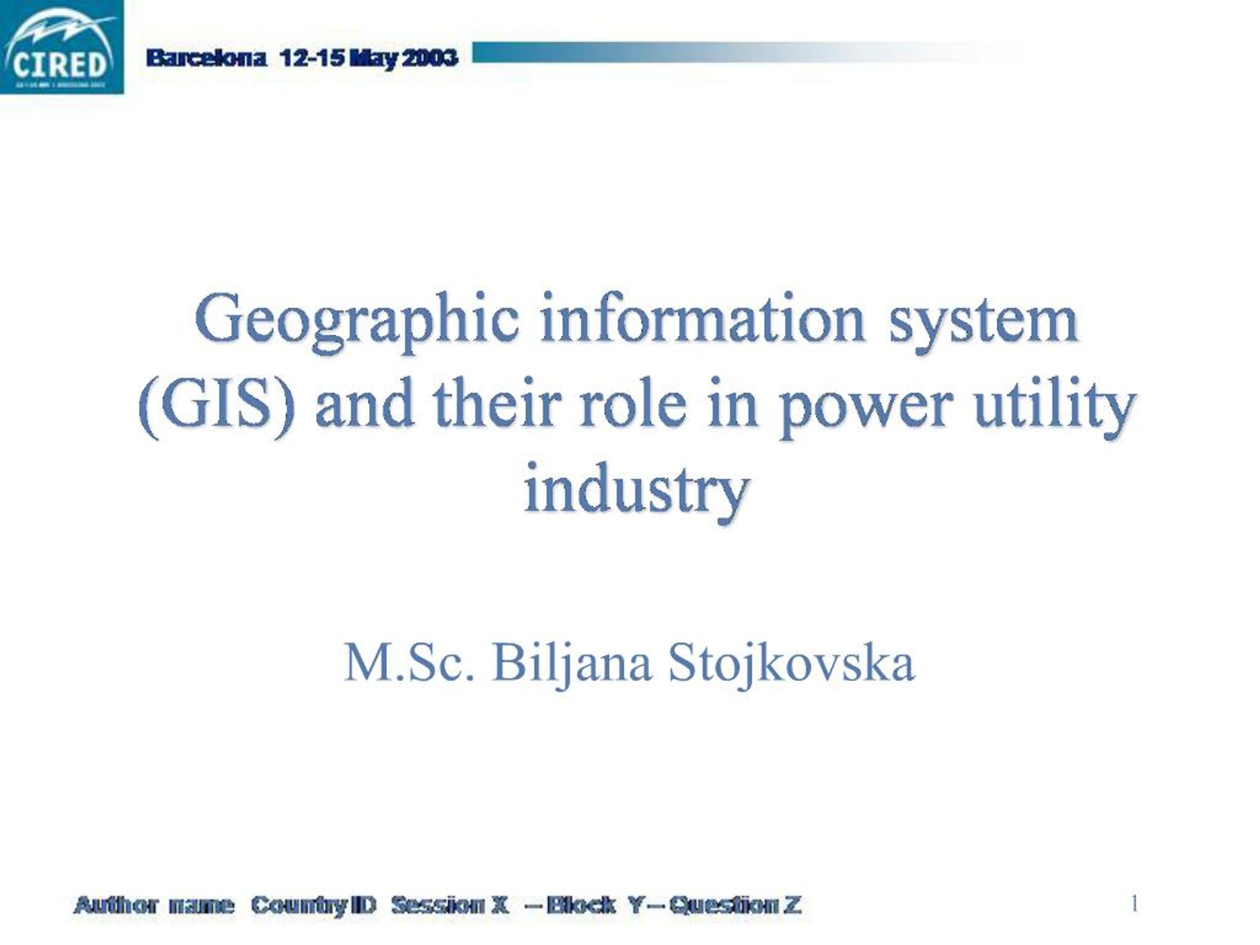 PPT - Geographic information system GIS and their role in power utility ...