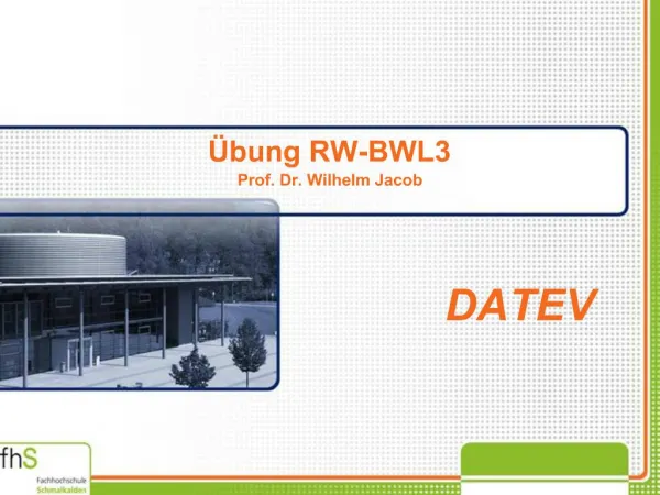 bung RW-BWL3 Prof. Dr. Wilhelm Jacob