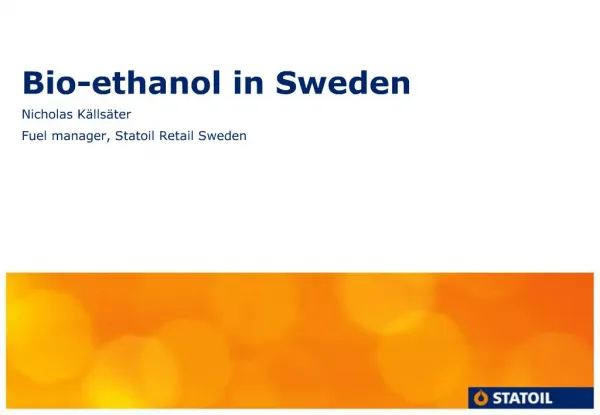 Bio-ethanol in Sweden