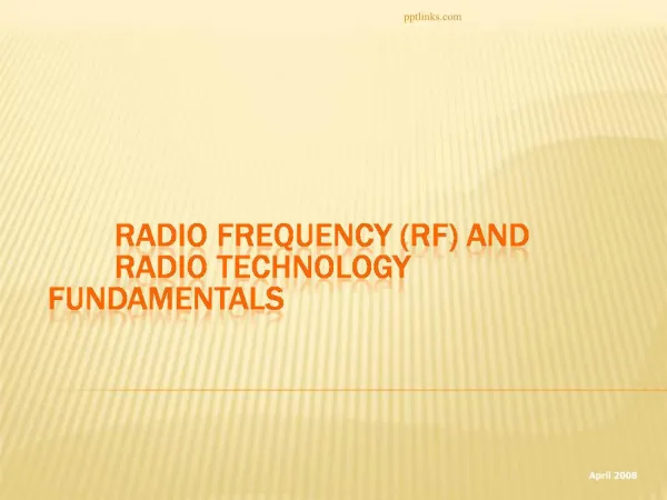 Radio Frequency RF and Radio Technology Fundamentals