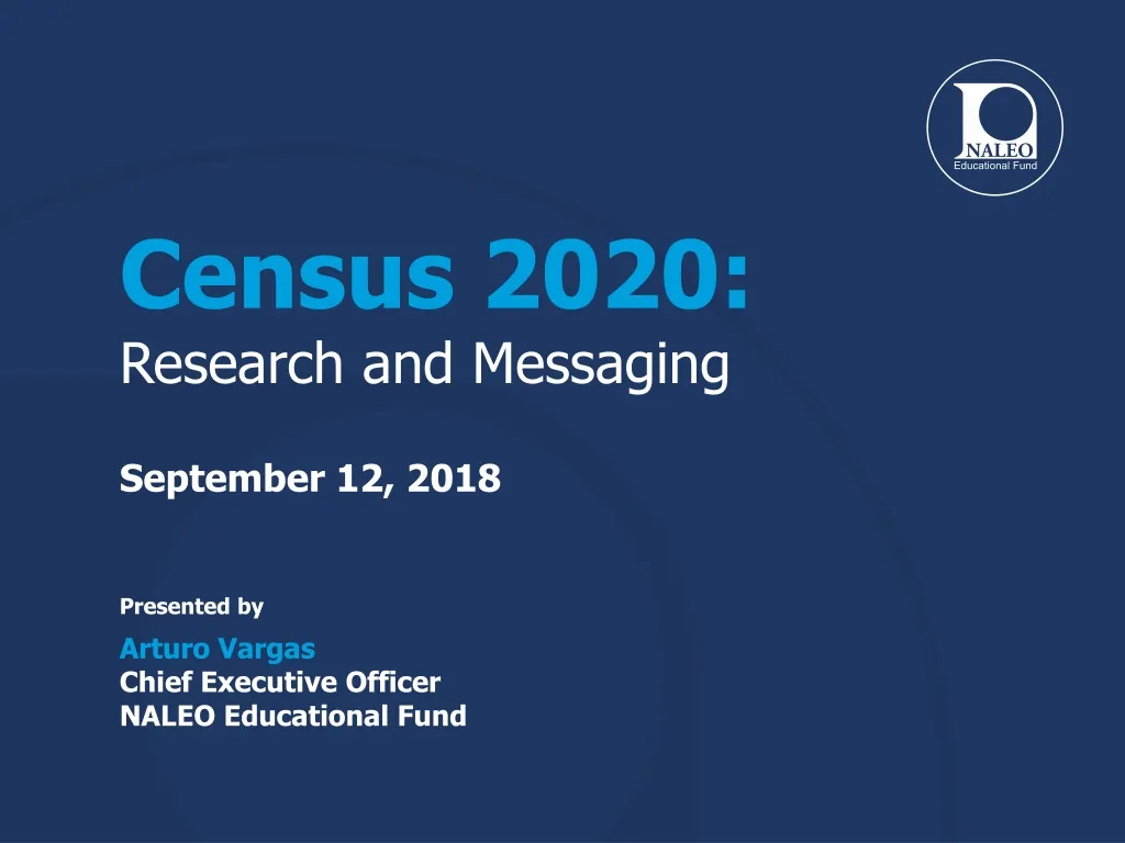 census 2020 research and messaging