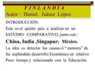 F I N L A N D I A Autor : Daniel Ju rez L pez. - slide 1