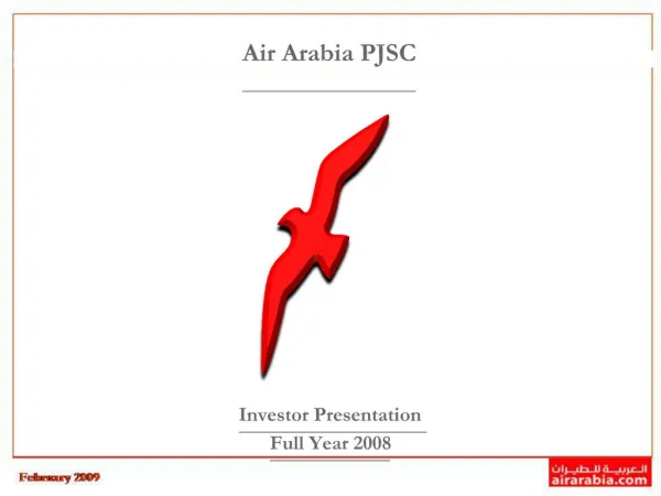 Investor Presentation Full Year 2008