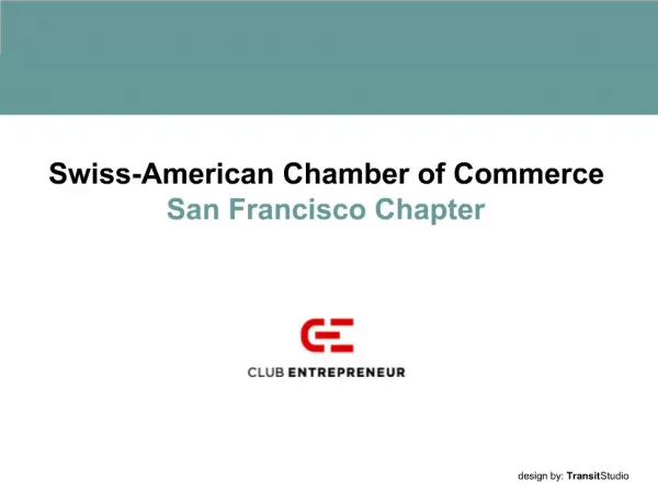 Swiss-American Chamber of Commerce San Francisco Chapter