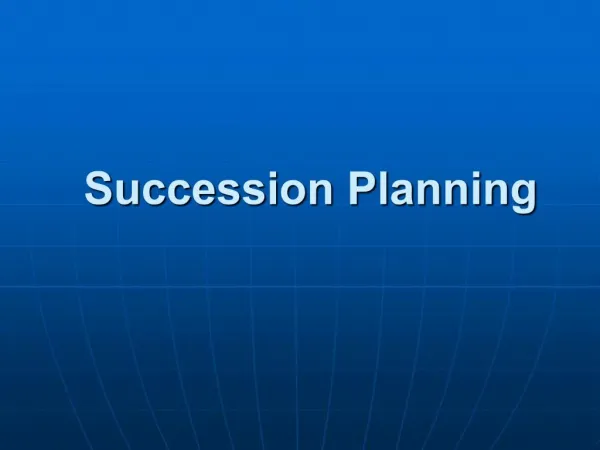 Succession Planning