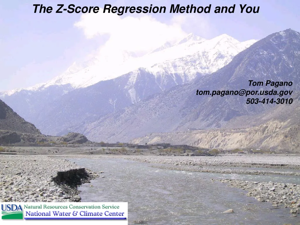 the z score regression method and you tom pagano