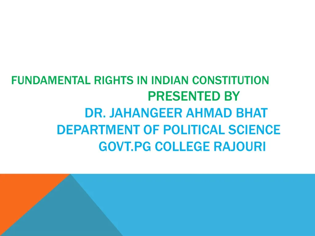 fundamental rights in indian constitution