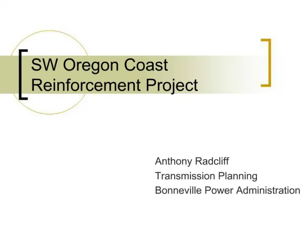SW Oregon Coast Reinforcement Project