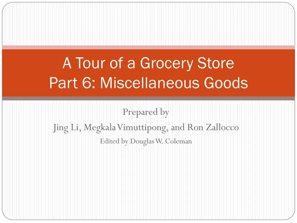 a tour of a grocery store part 6 miscellaneous goods