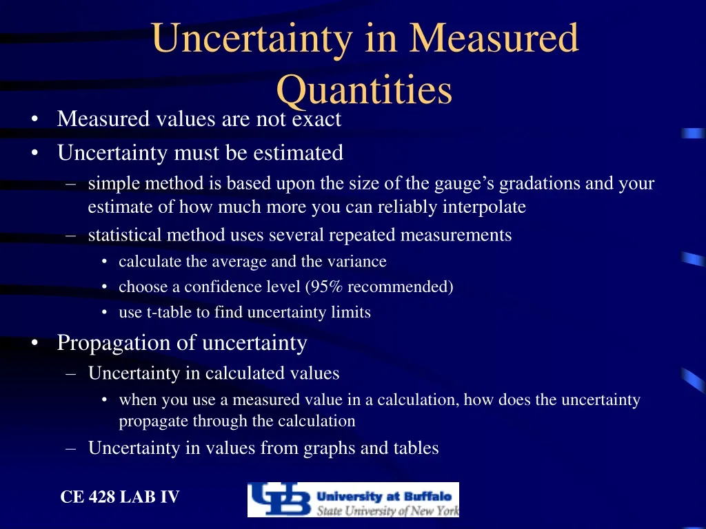 uncertainty in measured quantities