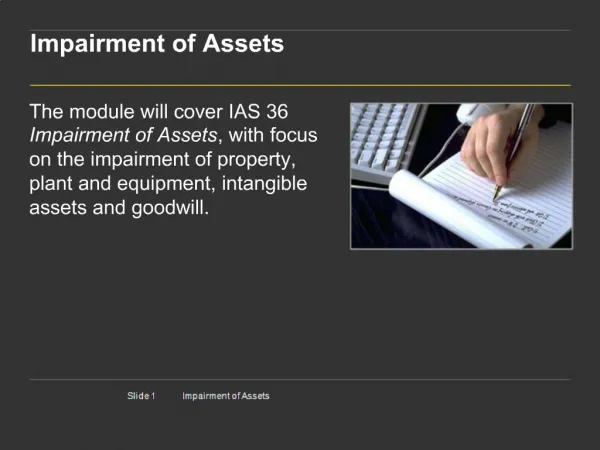 Impairment of Assets