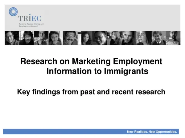 Research on Marketing Employment Information to Immigrants