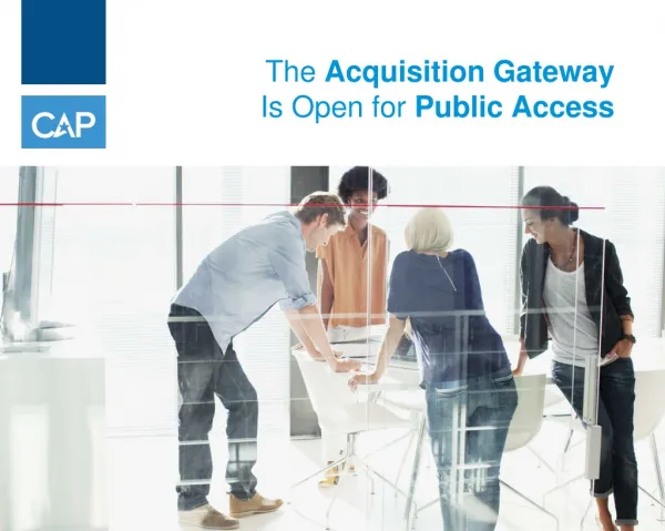 The Acquisition Gateway Is Open for Public Access