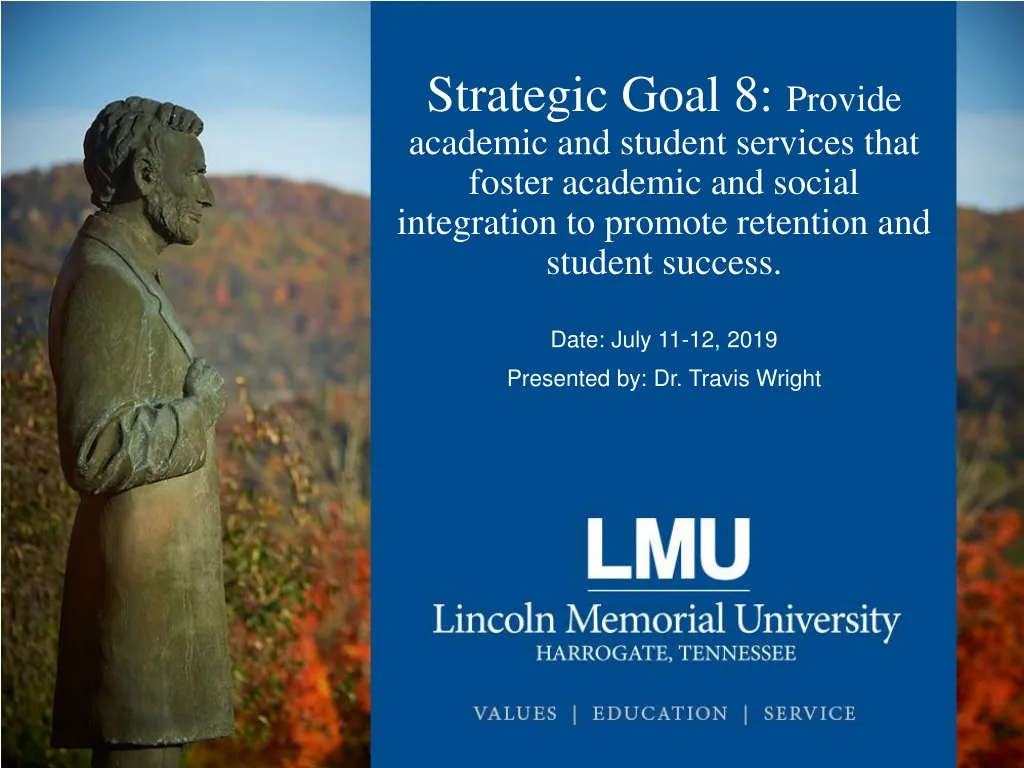 strategic goal 8 provide academic and student